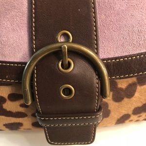 Limited Edition Coach Ocelot fur and suede bag